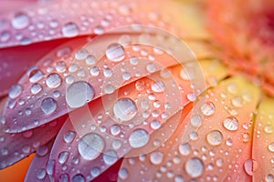 Dew Drops on the Silken Fins of a Flower