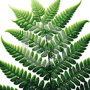 Dew-Kissed Fern Splendor, AI generated