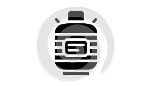 dewar vessel laboratory tool glyph icon animation