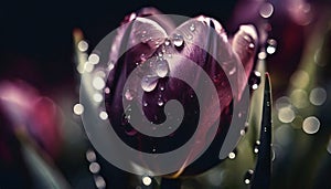 dewdrop on a flower petal , printable wallpaper, flower with water droplets,flowers wallpaper, drop macro shot ,close-up