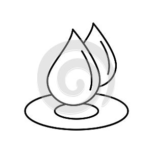 Dewdrop   Line Style vector icon which can easily modify or edit