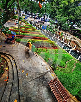 Dewi Sartika Park at Bandung City Hall, Indonesia