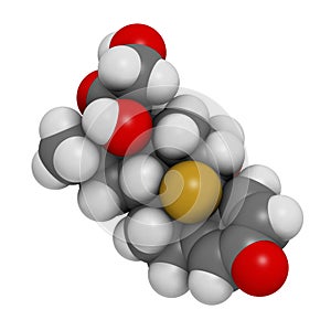 Dexamethasone glucocorticoid drug. Steroid drug with anti-inflammatory and immunosuppressant properties