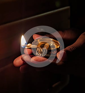 Deya on Diwali night