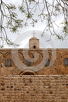 Deyrulzafaran Monastery in Mardin, Turkey. The Syriac Orthodox Monastery in Mardin, Turkey photo