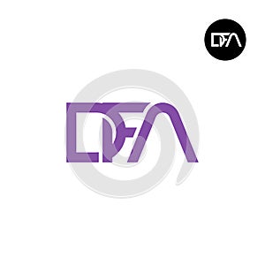 DFA Logo Letter Monogram Design