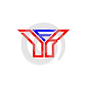 DFB letter logo creative design with vector graphic, DFB