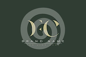 DFC abstract letter logo design