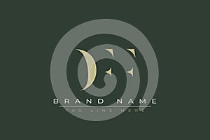 DFF abstract letter logo design