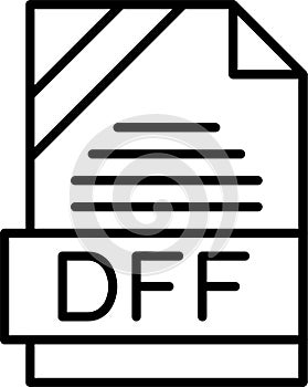 DFF Outline Vector Icon