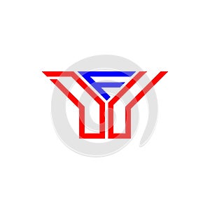 DFU letter logo creative design with vector graphic, DFU