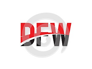 DFW Letter Initial Logo Design Vector Illustration photo