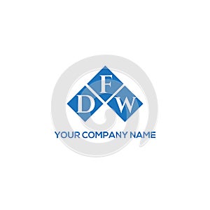 DFW letter logo design on BLACK background. DFW creative initials letter logo concept. DFW letter design photo
