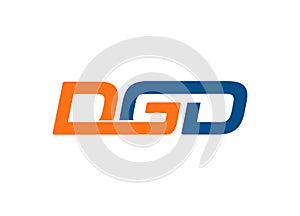 DGD letter logo design vector