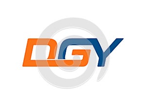 DGY letter logo design vector