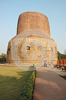 Dhamekh stupa in Sarnath,India,Uttar Pradesh