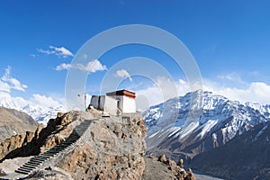 Dhankar Gompa or Dhankar monastery, Spiti, Himachal Pradesh