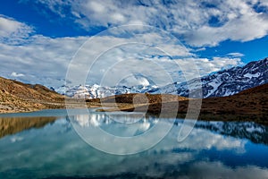 Dhankar Lake. Spiti Valley, Himachal Pradesh, India