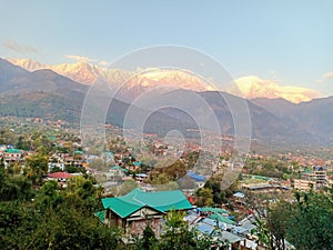 Dharamshala and Dhauladhar Hills