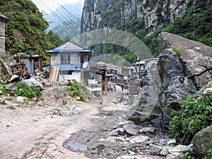 Dharapani village in Nepal