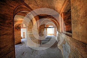 Dharbar Hall arches and detail, Golconda Fort