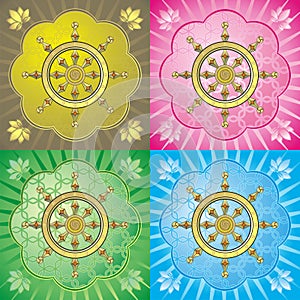 Dharmacakra - dharma wheel