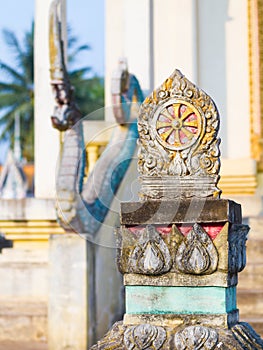 Dharmacakra in the temple.