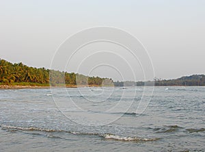 Dharmadam Island and Muzhappilangad Drive In Beach, Kannur, Kerala, India - Natural Background