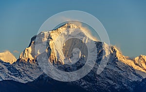 Dhaulagiri I at sunrise, Nepal