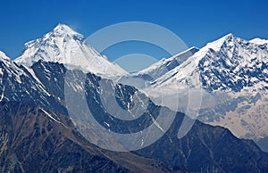 Dhaulagiri - mountain in Himalaya. 8,167 meters. photo