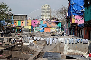Dhobi Ghat Outdoor laundry in Mumbai