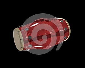 Dholak two headed hand drum 3d illustration photo