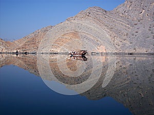 Dhow cruise Musandam Fjords, Oman photo