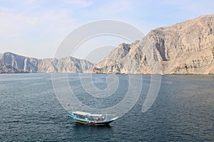 Dhow in Khasab Bay, Oman