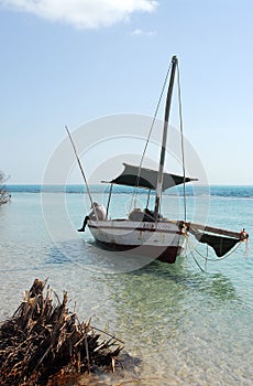 Dhow off the beach