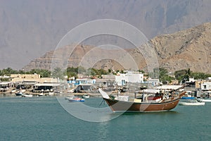 A Dhow at Shaâ€™am in the UAE