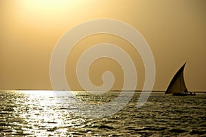 Dhow on a sunset