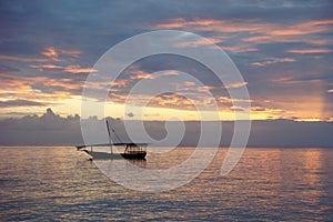 Dhow - Sunset - Clouds