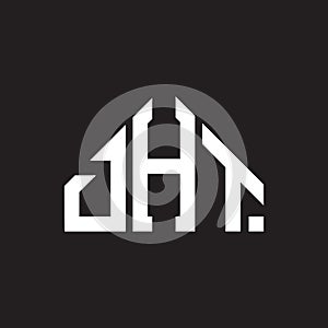 DHT letter logo design on black background. DHT creative initials letter logo concept. DHT letter design photo