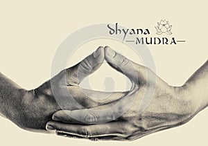 Dhyana mudra. photo