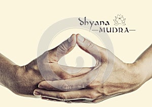 Dhyana mudra.