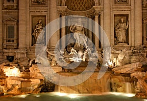 Di Trevi fountain rome italy