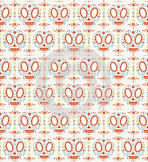 Dia de los muartes skulls pattern photo