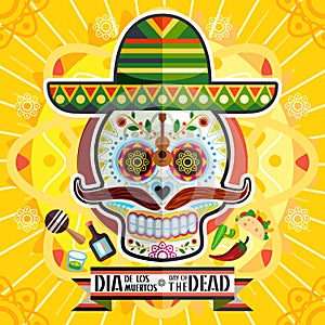 Dia De Los Muertos Day Of The Dead Skull