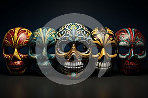 Dia de los Muertos Face Masks Collection Unique