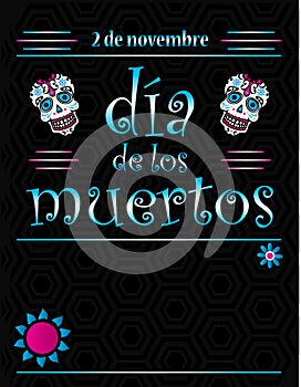 Dia de los Muertos Poster Template photo