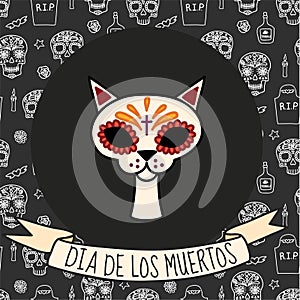 Dia de muertas background, great design for any purposes. Vector eps10.