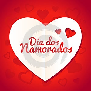 Dia dos namorados Valentines day in Portuguese