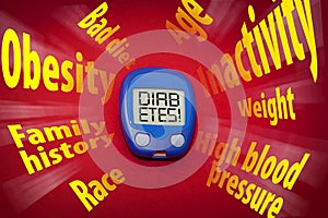 Diabetes risk factors photo