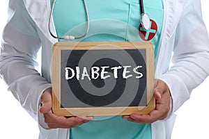 Diabetes sugar disease ill illness healthy health young doctor